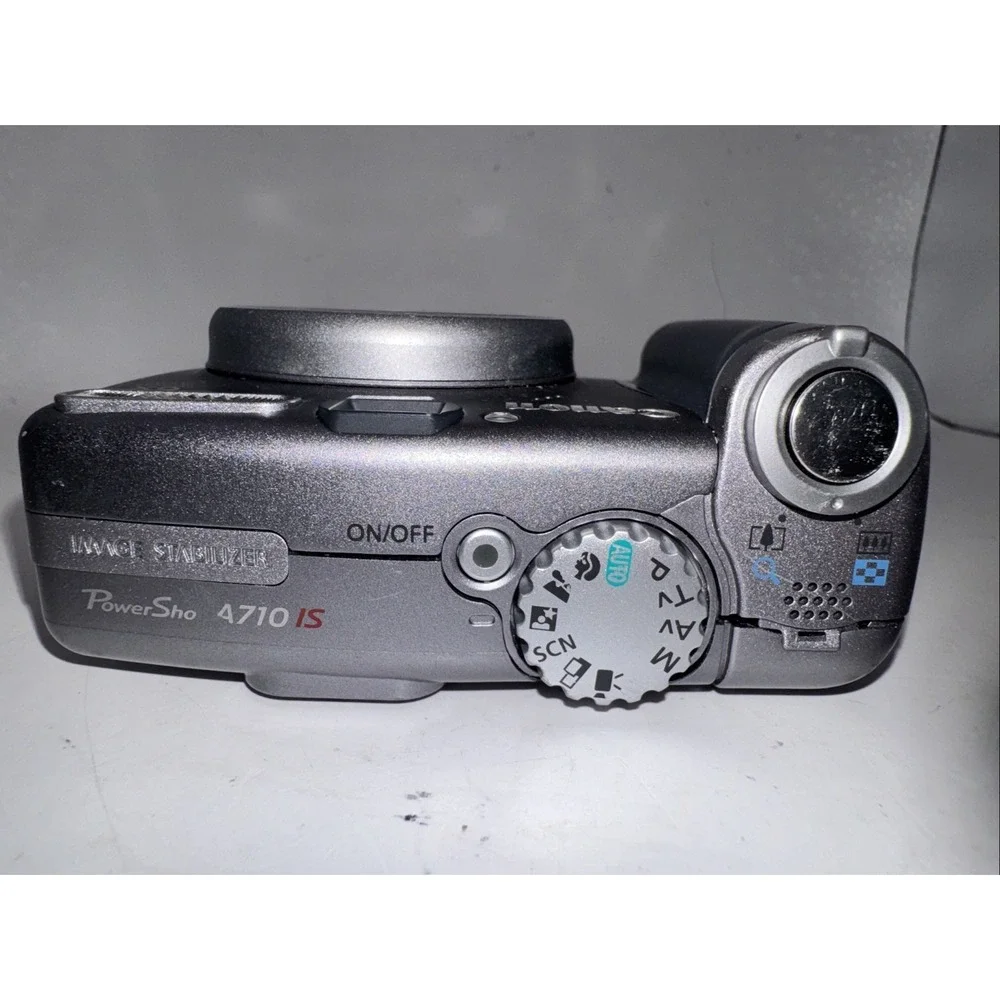 Canon PowerShot A710 IS 7.1MP Digital Camera Metallic Gray SD Card & Case Tested